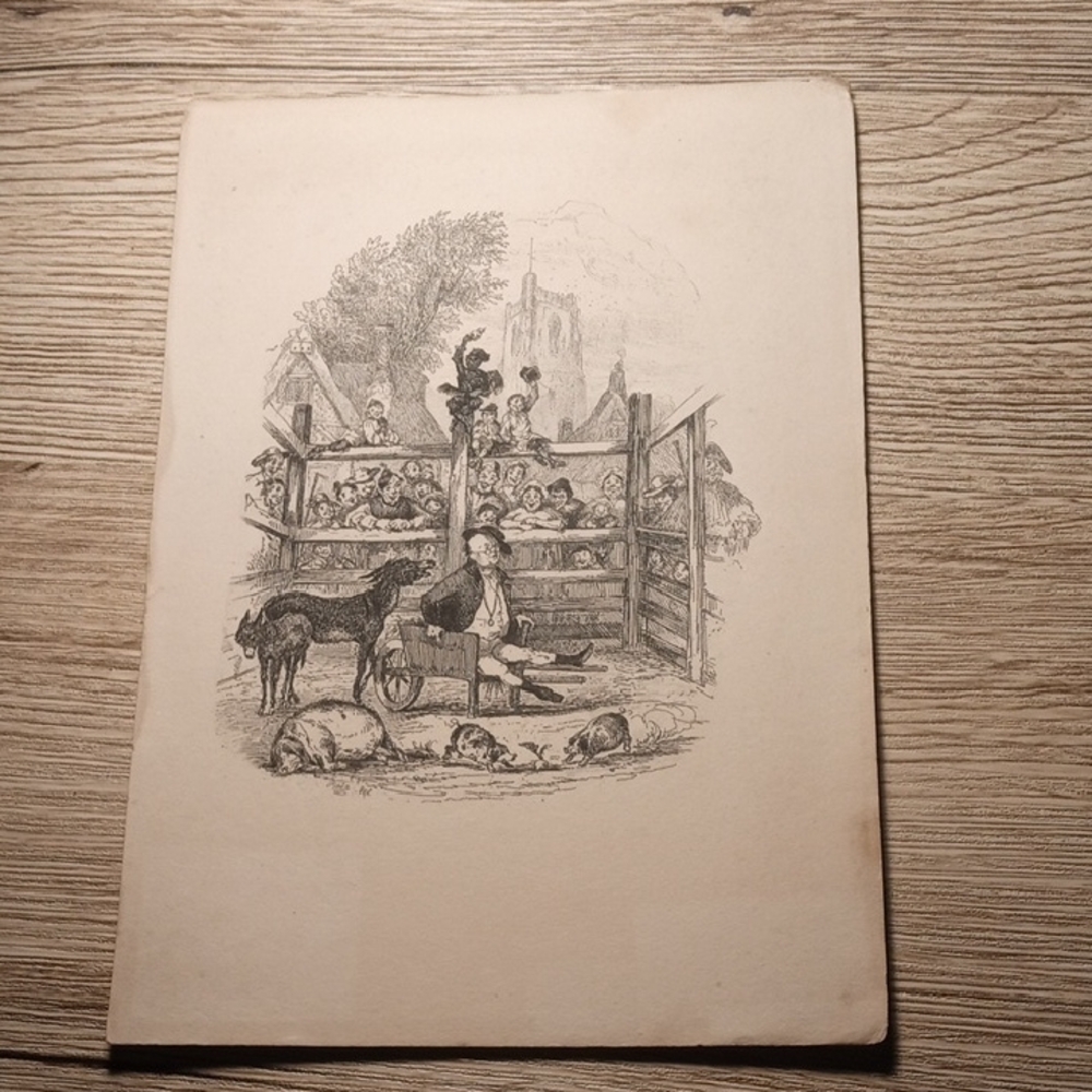 "Mr. Pickwick in the Pound" by Hablot Knight Browne